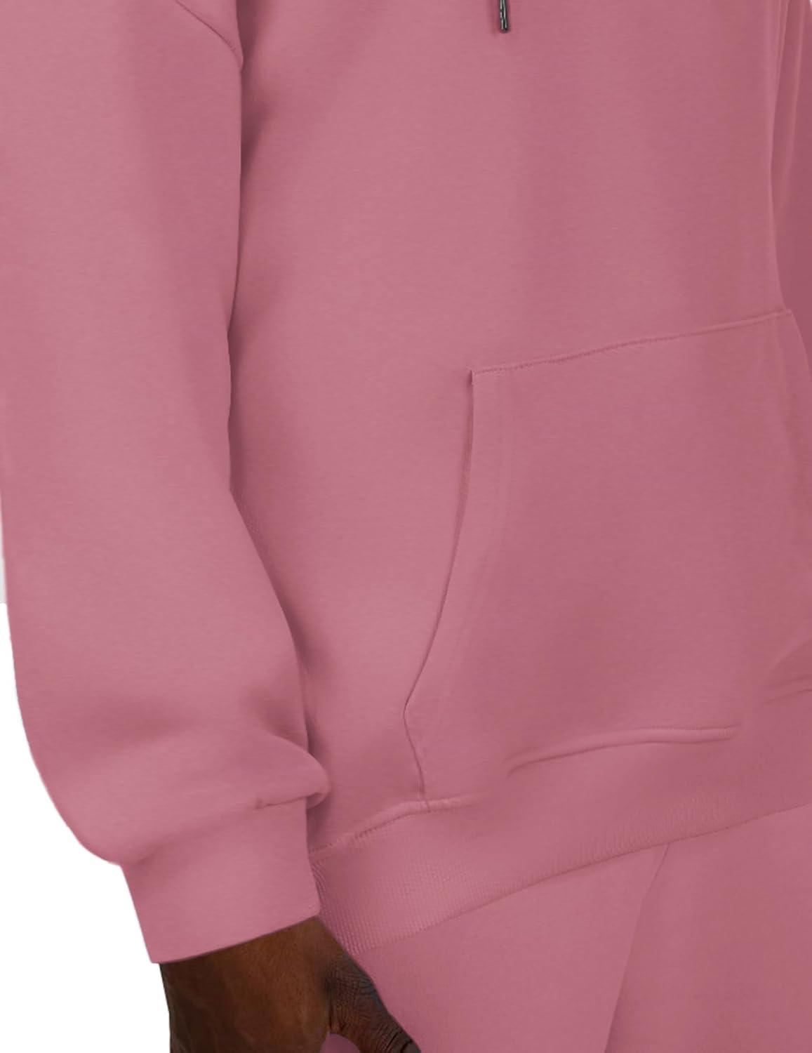 imageZeagoo Womens Oversized Hoodies 2025 Fleece Sweatshirts Long Sleeve Pullover with Pocket Fall Winter Outfits ClothesDeep Pink