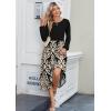 Zeagoo Long Sleeve Dresses for Women 2026 Fall Winter Casual Flowy A-Line Boho Midi Party Long Dress with Pockets(Pat2)