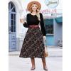 Zeagoo Long Sleeve Dresses for Women 2026 Fall Winter Casual Flowy A-Line Boho Midi Party Long Dress with Pockets(Pat4)