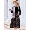 Zeagoo Long Sleeve Dresses for Women 2026 Fall Winter Casual Flowy A-Line Boho Midi Party Long Dress with Pockets(Pat4)