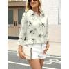 Zeagoo Satin Blouses for Women Silk Button Down Shirts Long Sleeve Business Casual Tops(Silk Bloom Whisper)