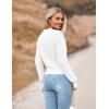 Zeagoo Women’s 2026 Fall Crewneck Cropped Sweater Trendy Long Sleeve Ribbed Knit Pullover Jumper Tops(A-white)