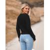 Zeagoo Women’s 2026 Fall Crewneck Cropped Sweater Trendy Long Sleeve Ribbed Knit Pullover Jumper Tops(Black)