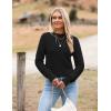 Zeagoo Women’s 2026 Fall Crewneck Cropped Sweater Trendy Long Sleeve Ribbed Knit Pullover Jumper Tops(Black)