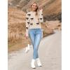 Zeagoo Women’s 2026 Fall Crewneck Cropped Sweater Trendy Long Sleeve Ribbed Knit Pullover Jumper Tops(Bowknot Beige)