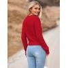 Zeagoo Women’s 2026 Fall Crewneck Cropped Sweater Trendy Long Sleeve Ribbed Knit Pullover Jumper Tops(Z-merry)
