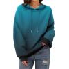 Zeagoo Womens Oversized Hoodies 2025 Fleece Sweatshirts Long Sleeve Pullover with Pocket Fall Winter Outfits Clothes(Blue Gradient)