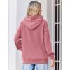 Zeagoo Womens Oversized Hoodies 2025 Fleece Sweatshirts Long Sleeve Pullover with Pocket Fall Winter Outfits Clothes(Deep Pink)
