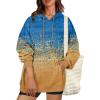 Zeagoo Womens Oversized Hoodies 2025 Fleece Sweatshirts Long Sleeve Pullover with Pocket Fall Winter Outfits Clothes(Gold Foil Gradient)