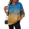 Zeagoo Womens Oversized Hoodies 2025 Fleece Sweatshirts Long Sleeve Pullover with Pocket Fall Winter Outfits Clothes(Gold Foil Gradient)