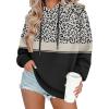 Zeagoo Womens Oversized Hoodies 2025 Fleece Sweatshirts Long Sleeve Pullover with Pocket Fall Winter Outfits Clothes(Leopard Print)