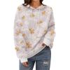 Zeagoo Womens Oversized Hoodies 2025 Fleece Sweatshirts Long Sleeve Pullover with Pocket Fall Winter Outfits Clothes(Maple Leaf Print)