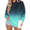 Zeagoo Womens Oversized Hoodies 2025 Fleece Sweatshirts Long Sleeve Pullover with Pocket Fall Winter Outfits Clothes(Purple Gradient)
