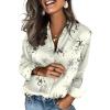 Zeagoo Satin Blouses for Women Silk Button Down Shirts Long Sleeve Business Casual Tops(Silk Bloom Whisper)