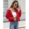 Zeagoo Flannels for Women Cropped Shacket Jacket Fashion Plaid Button Down Shirt 2026 Fall Coat Tops(Tr)