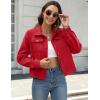 Zeagoo Flannels for Women Cropped Shacket Jacket Fashion Plaid Button Down Shirt 2026 Fall Coat Tops(Tr)