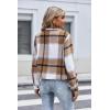Zeagoo Flannels for Women Cropped Shacket Jacket Fashion Plaid Button Down Shirt 2026 Fall Coat Tops(Ydl1)
