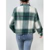 Zeagoo Flannels for Women Cropped Shacket Jacket Fashion Plaid Button Down Shirt 2026 Fall Coat Tops(Ydl2)