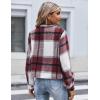 Zeagoo Flannels for Women Cropped Shacket Jacket Fashion Plaid Button Down Shirt 2026 Fall Coat Tops(Ydl3)