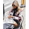 Zeagoo Flannels for Women Cropped Shacket Jacket Fashion Plaid Button Down Shirt 2026 Fall Coat Tops(Ydl3)