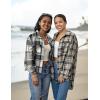 Zeagoo Flannels for Women Cropped Shacket Jacket Fashion Plaid Button Down Shirt 2026 Fall Coat Tops(Ydl4)
