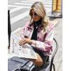 Zeagoo Flannels for Women Cropped Shacket Jacket Fashion Plaid Button Down Shirt 2026 Fall Coat Tops(Ydl5)