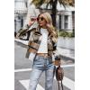 Zeagoo Flannels for Women Cropped Shacket Jacket Fashion Plaid Button Down Shirt 2026 Fall Coat Tops(Ydl9)