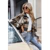 Zeagoo Flannels for Women Cropped Shacket Jacket Fashion Plaid Button Down Shirt 2026 Fall Coat Tops(Ydl9)