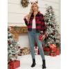 Zeagoo Flannels for Women Cropped Shacket Jacket Fashion Plaid Button Down Shirt 2026 Fall Coat Tops(Z-gw18)