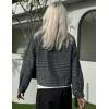Zeagoo Flannels for Women Cropped Shacket Jacket Fashion Plaid Button Down Shirt 2026 Fall Coat Tops(Z-gw414)