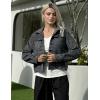 Zeagoo Flannels for Women Cropped Shacket Jacket Fashion Plaid Button Down Shirt 2026 Fall Coat Tops(Z-gw414)