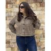 Zeagoo Flannels for Women Cropped Shacket Jacket Fashion Plaid Button Down Shirt 2026 Fall Coat Tops(Z-gz293)