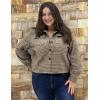 Zeagoo Flannels for Women Cropped Shacket Jacket Fashion Plaid Button Down Shirt 2026 Fall Coat Tops(Z-gz293)