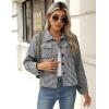 Zeagoo Flannels for Women Cropped Shacket Jacket Fashion Plaid Button Down Shirt 2026 Fall Coat Tops(Z-jh275)