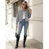 Zeagoo Flannels for Women Cropped Shacket Jacket Fashion Plaid Button Down Shirt 2026 Fall Coat Tops(Z-jh275)