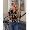 Zeagoo Long Sleeve Shirts for Women Casual V Neck Fall Tops Dressy Summer Work Blouses Clothes(Geometric 308)