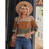 Zeagoo Long Sleeve Shirts for Women Casual V Neck Fall Tops Dressy Summer Work Blouses Clothes(Geometric 398)