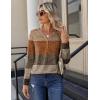 Zeagoo Long Sleeve Shirts for Women Casual V Neck Fall Tops Dressy Summer Work Blouses Clothes(Geometric 398)