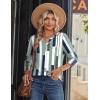 Zeagoo Long Sleeve Shirts for Women Casual V Neck Fall Tops Dressy Summer Work Blouses Clothes(Geometric 530)