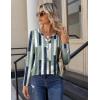 Zeagoo Long Sleeve Shirts for Women Casual V Neck Fall Tops Dressy Summer Work Blouses Clothes(Geometric 530)