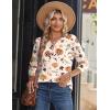 Zeagoo Long Sleeve Shirts for Women Casual V Neck Fall Tops Dressy Summer Work Blouses Clothes(Halloween 104)