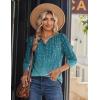 Zeagoo Long Sleeve Shirts for Women Casual V Neck Fall Tops Dressy Summer Work Blouses Clothes(Leaf Green)