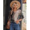 Zeagoo Long Sleeve Shirts for Women Casual V Neck Fall Tops Dressy Summer Work Blouses Clothes(Multicolor 278)