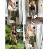 Zeagoo Skirts for Women High Waist Skirt Elegant Midi Skirt Satin(Army Green)