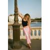 Zeagoo Skirts for Women High Waist Skirt Elegant Midi Skirt Satin(Jh1)