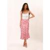 Zeagoo Skirts for Women High Waist Skirt Elegant Midi Skirt Satin(Pat3)