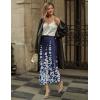Zeagoo Skirts for Women High Waist Skirt Elegant Midi Skirt Satin(Sf119)