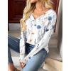Zeagoo Women Long Sleeve Tops Dressy Casual V Neck Tshirts Basics Tee 2025 Fall Trendy Clothes S-2XL(Bf112)