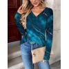 Zeagoo Women Long Sleeve Tops Dressy Casual V Neck Tshirts Basics Tee 2025 Fall Trendy Clothes S-2XL(Cx287)
