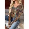 Zeagoo Women Long Sleeve Tops Dressy Casual V Neck Tshirts Basics Tee 2025 Fall Trendy Clothes S-2XL(Mz721)